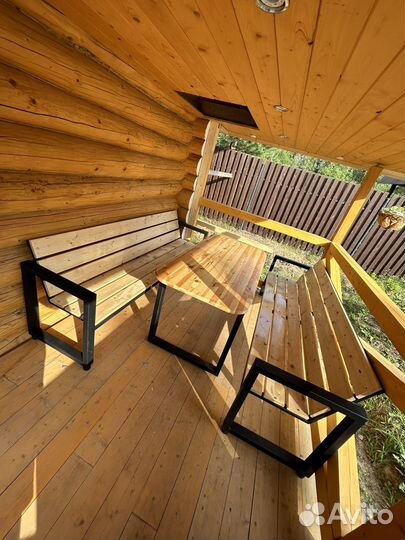 Стол в стиле лофт