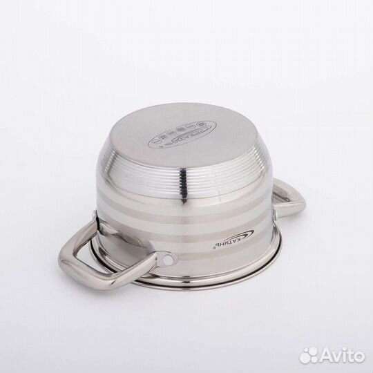 Кастрюля 'Элис', 1,8 л, d16 см, стеклянная крышка