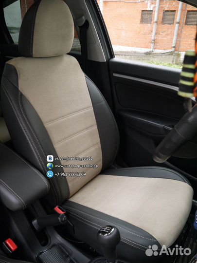 Авточехлы Лада Веста (SW Cross) Alkantara