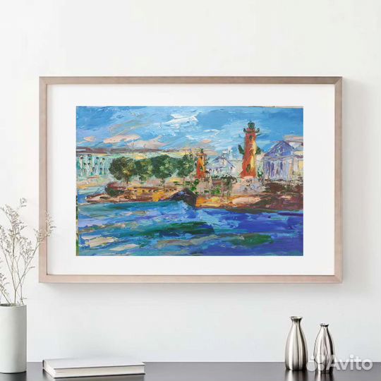 Картина маслом Городской пейзаж