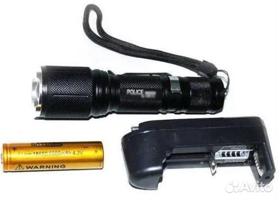 Фонарь ручной police zoom 078+Сетевое зу