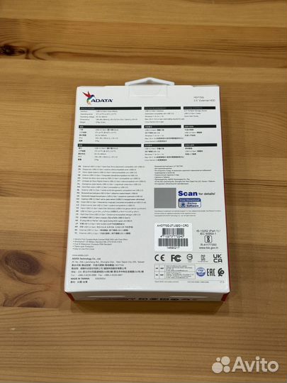 New Внешний жесткий диск Adata RGB lighting, 2 тб