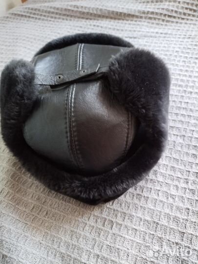 Шапка мужская натуральная кожа