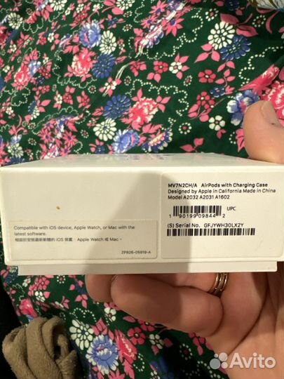 Беспроводные наушники apple airpods 2 поколение