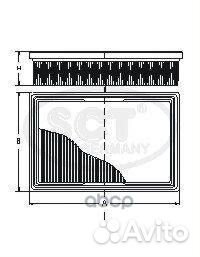 Фильтр воздушный SCT SB 3270 / volvo volvo S80