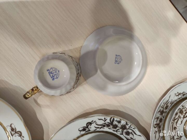 Кофейный сервиз, фарфор, 