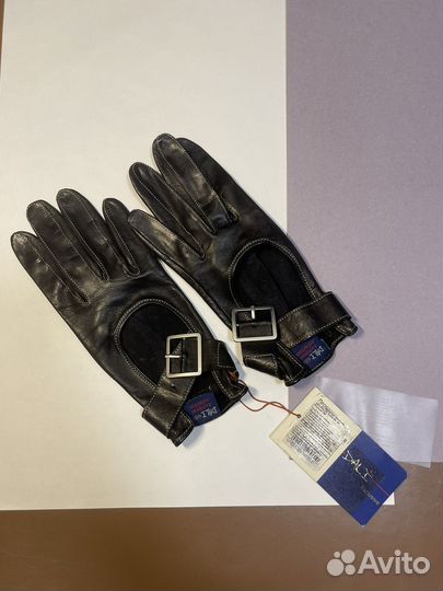 Перчатки коженные черные dali exclusive