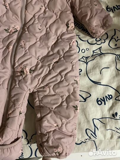 Демисезонный комбинезон для девочки 74