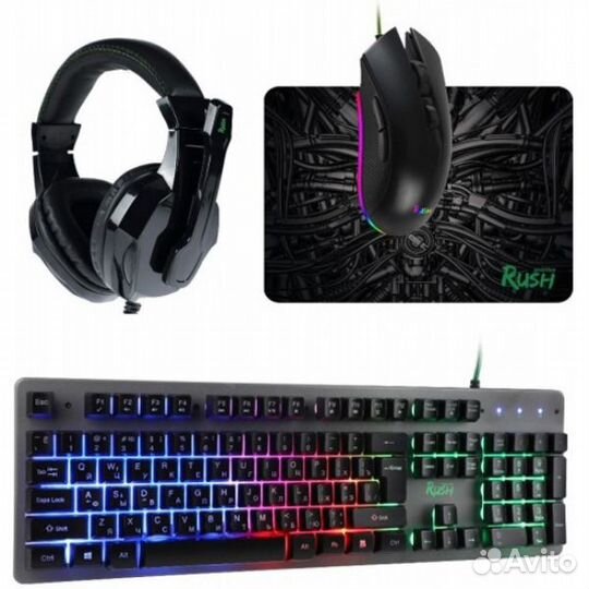 Комплект кл-ра+мышь Smartbuy rush Hypnos гарнитура