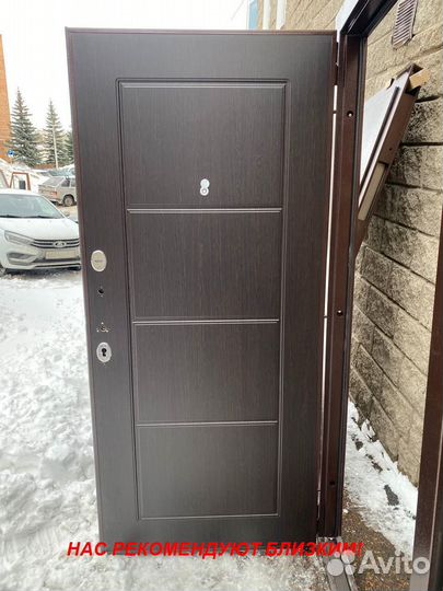 Тяжелая дверь входная под ключ