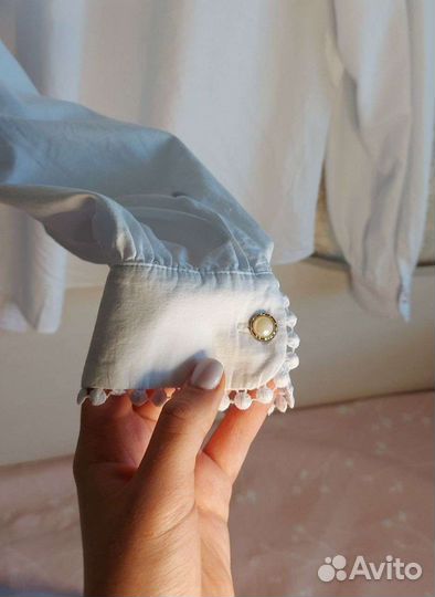 Блузка белая для девочек 152