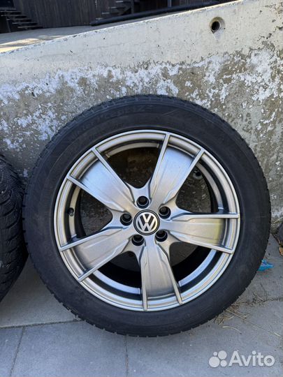 Диски R16 Volkswagen + резина Hankook зимняя