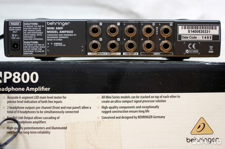 Behringer miniAMP 800 усилитель для наушников