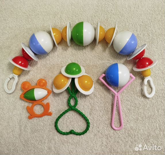 Игрушки погремушки пакетом
