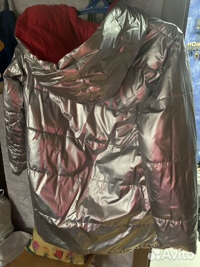 Пуховик зимний двухсторонний женский