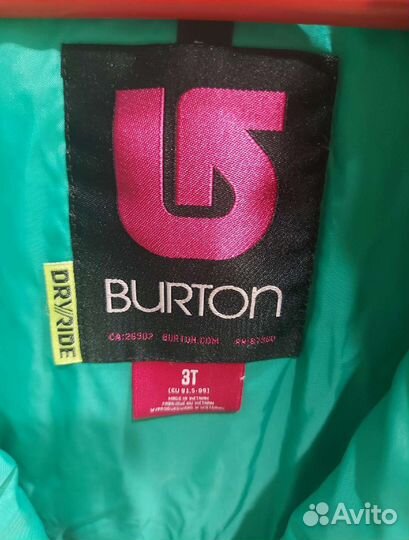 Комбинезон Burton для сноуборда 3-4 года