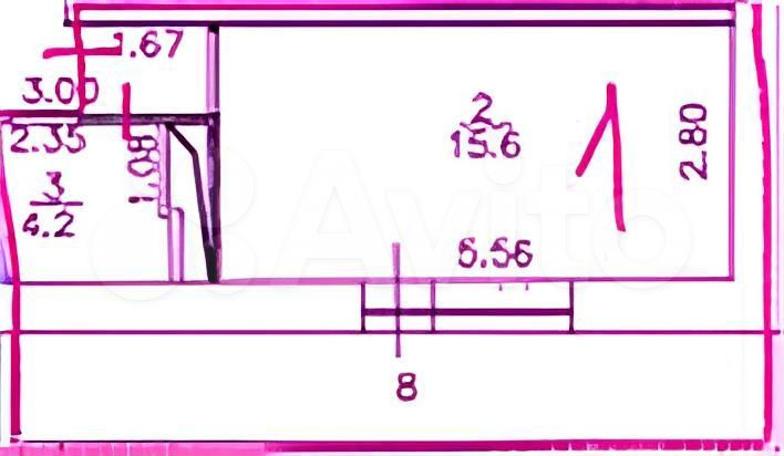Квартира-студия, 27,8 м², 2/17 эт.
