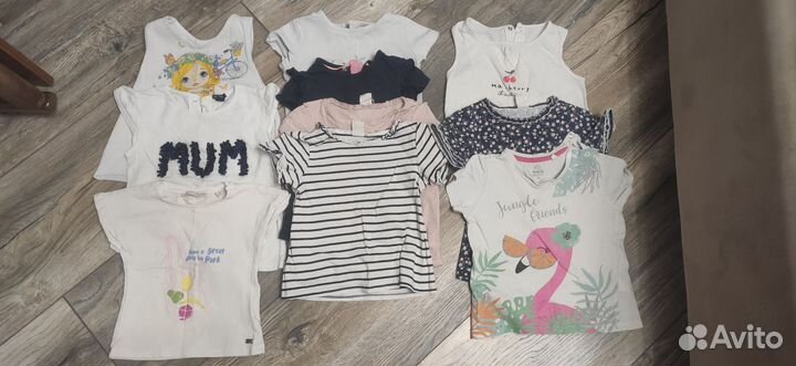 Большой пакет вещей на девочку 80-86