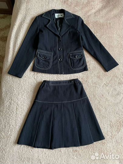 Школьный костюм синий