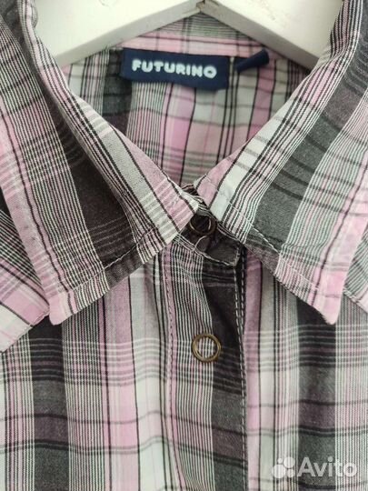 Рубашка школьная 158 для девочки хлопок