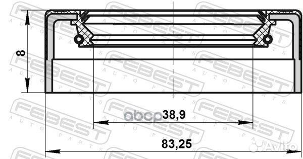 Сальник привода 38.9X83.25X8X8 95NEY-42830808C