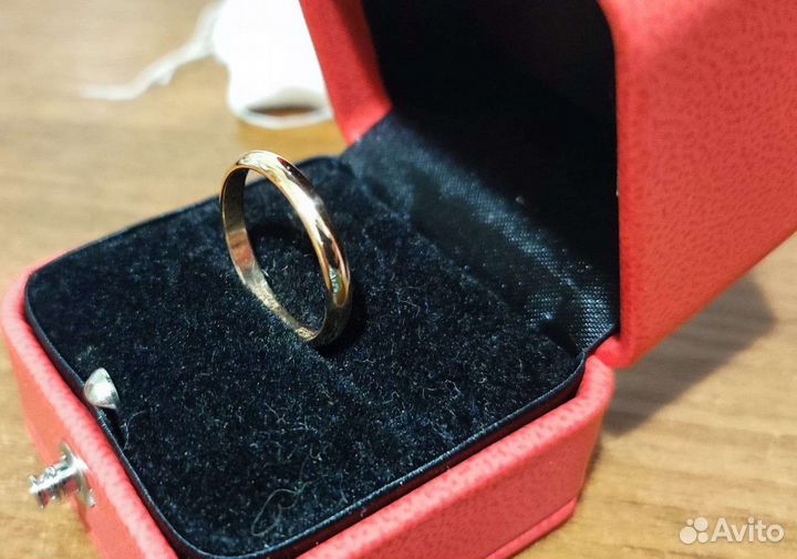 Золотое обручальное кольцо 16.5