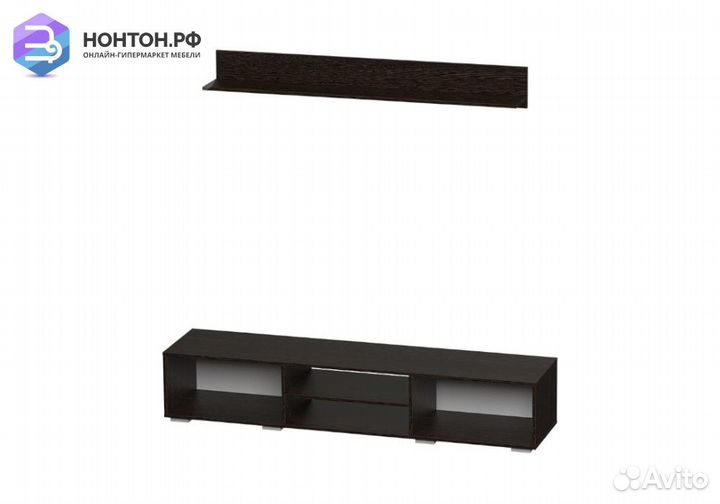 Тумба Милан венге / белый глянец