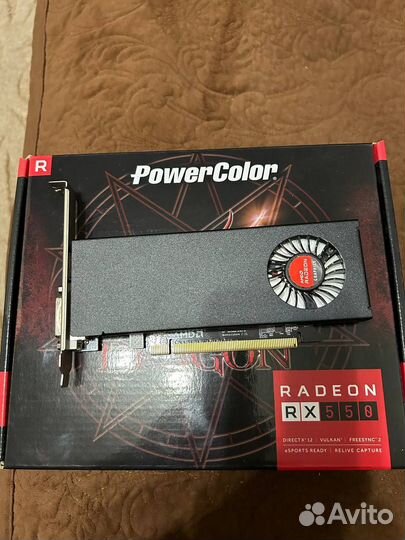 Видеокарта powercolor amd radeon rx 550 4gb