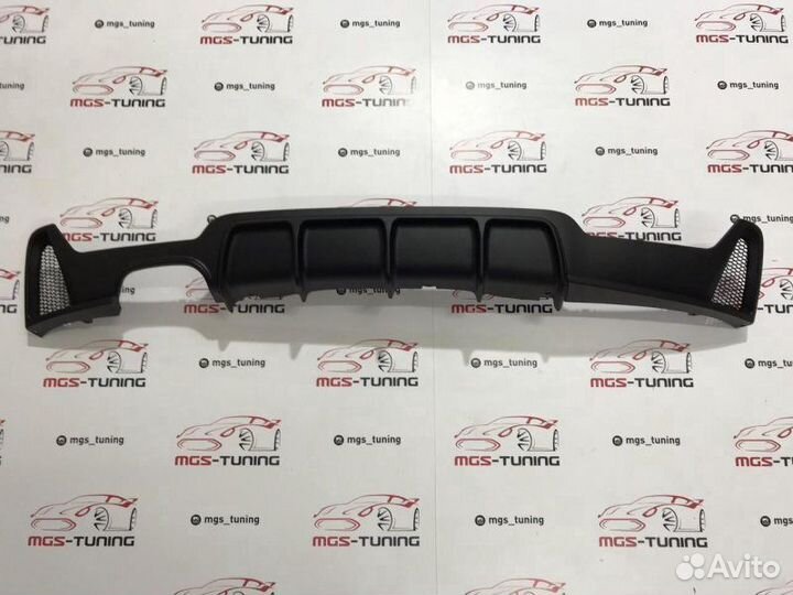 Диффузор BMW 4 F32 M-Performance 2x0 черный мат