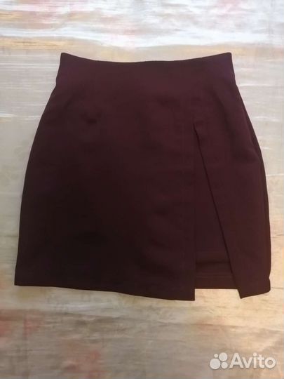 Юбка шикарного винного цвета