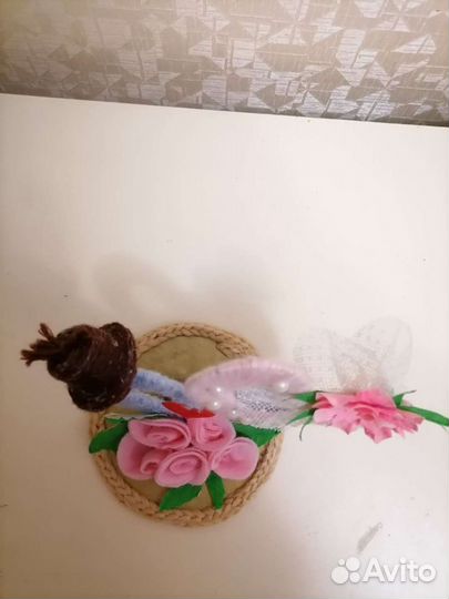 Поделка в школу композиция влюблённых сердец