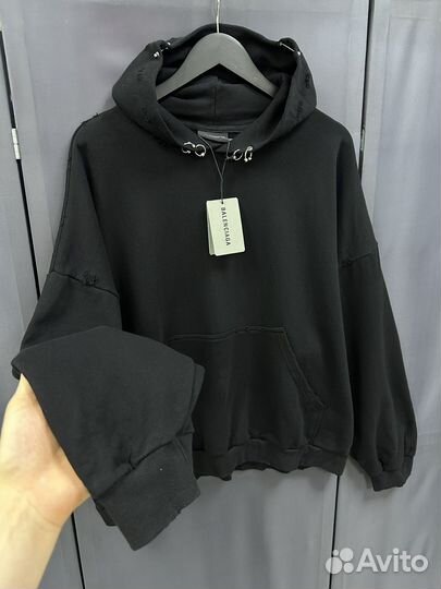 Худи Balenciaga oversize с пирсингом (унисекс)