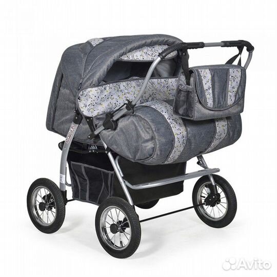 Коляска для двойни Santa cruz PC (Indigo)