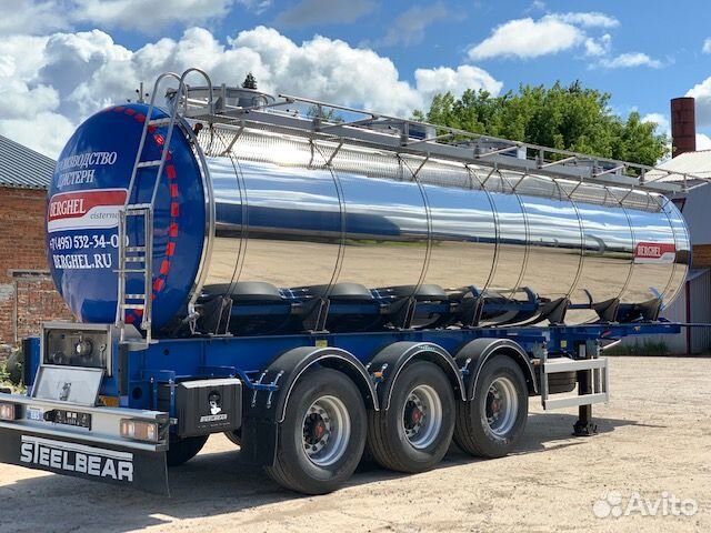 Полуприцеп пищевая цистерна BERGHEL 24500Л 3-осная, 2023