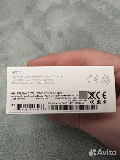 Блок питания apple 20w (Оригинал)