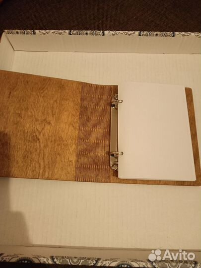 Блокнот Продубов деревянный с гибким корешком