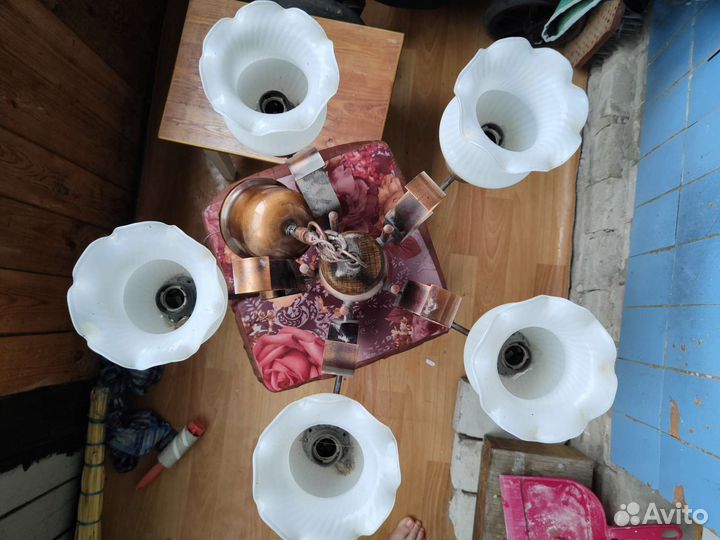 Люстра потолочная подвесная бу