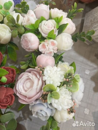 Букет из мыла ручной работы,подарок на 8 марта