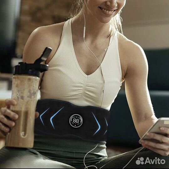 Фитнес пояс для похудения и пресса новый