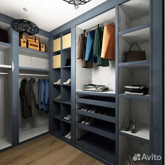 Гардеробная система на заказ в рассрочку