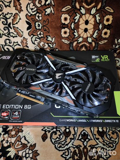 Б/у - GeForce GTX 1080 aorus xtreme edition 8GB