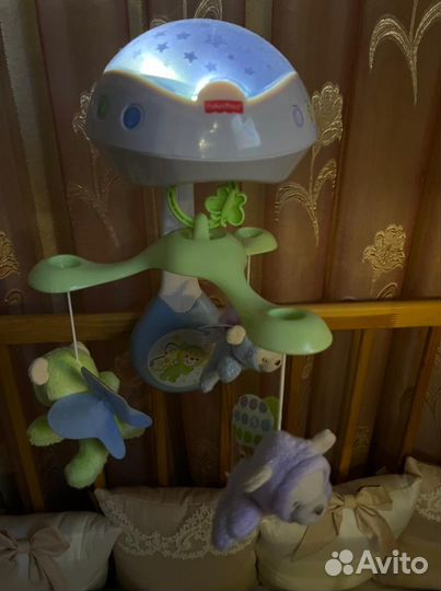 Мобиль на кроватку fisher price с проектором