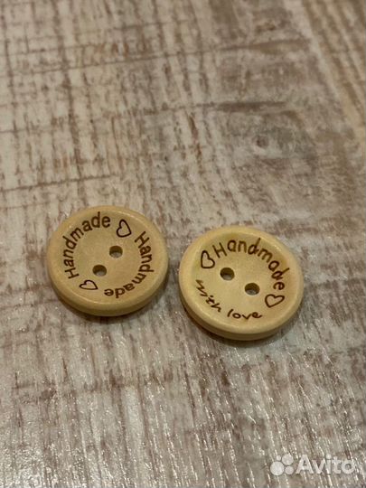 Пуговицы деревянные Handmade