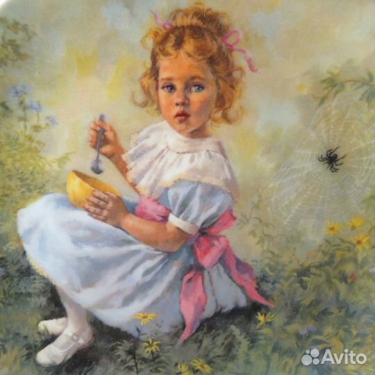 Тарелка Матушка Гусыня Мисс Маффет Д. Мак-Клелланд