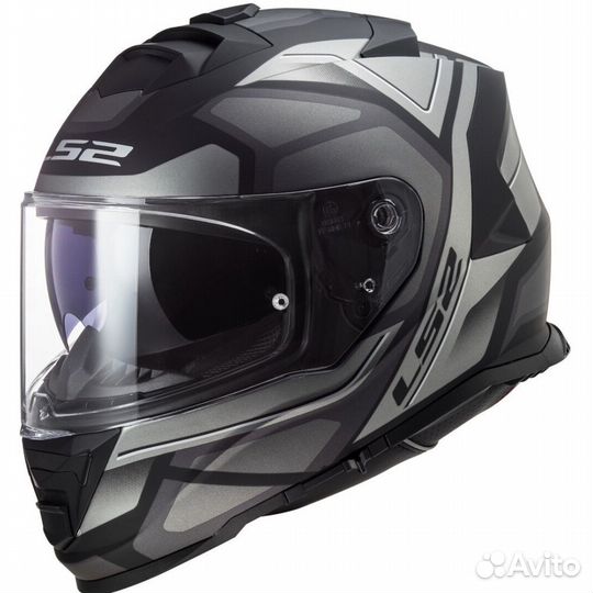 Мотошлем LS2 FF800 storm faster black-grey