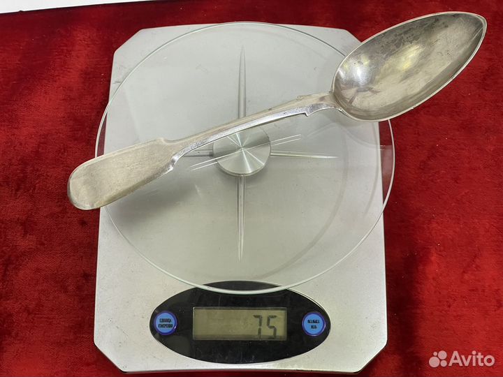 Ложка столовая серебро 84 проба, санкт-петербург