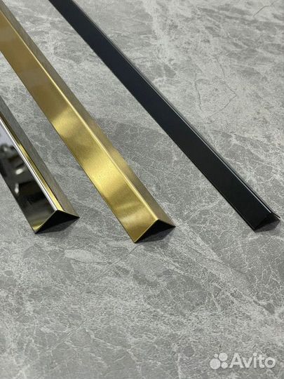 Молдинг для стен золото, хром,латунь, чёрный