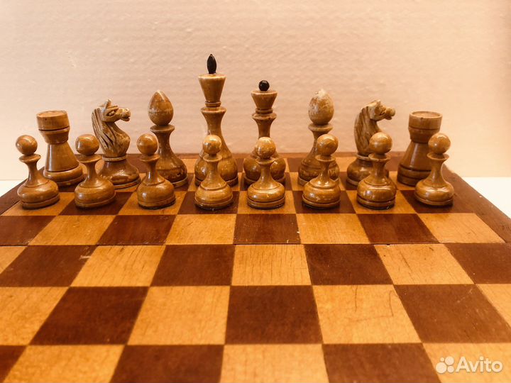 Шахматы деревянные СССР 1950 г. (017)