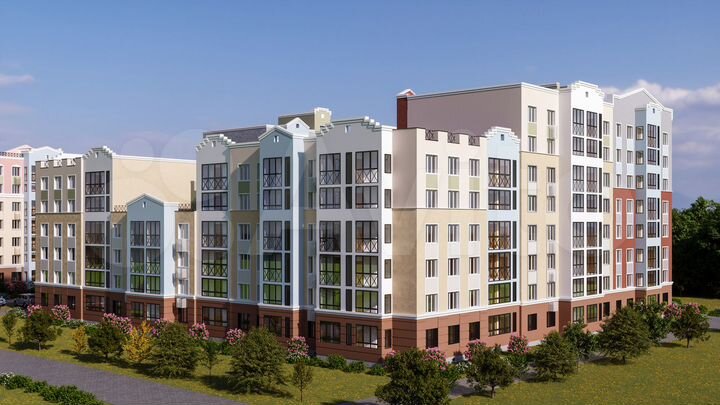 2-к. квартира, 69 м², 2/6 эт.