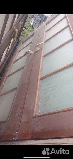 Двери дубовые двухстворчатые